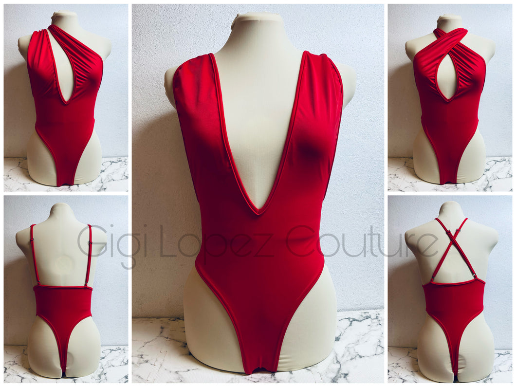 Red Bodysuit/ swimsuit